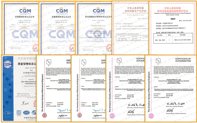 steam boiler certificate