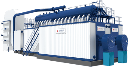 Modular - straight-through steam water tube boiler